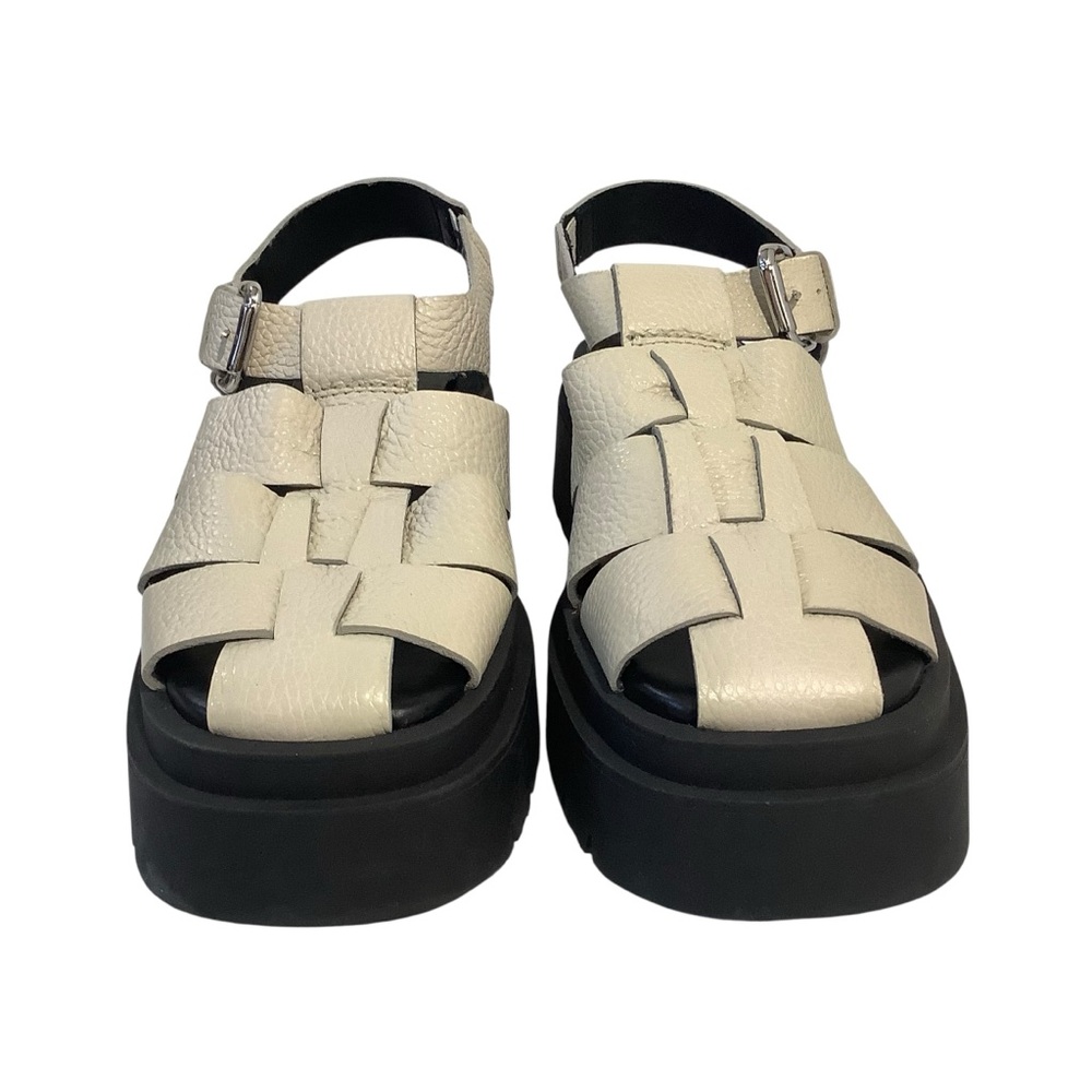 By MIISTA Women's Beige Kornelia Sandals with Black Sole - Picture 3 of 8